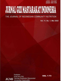 Jurnal Gizi Masyarakat Indonesia Volume 11 No.1, Mei 2022